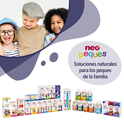 NEO PEQUES | Jarabe Infantil Felices Sueños | 150 ml | Para Problemas de Sueño e Inquietud en Niños | Ayuda a Dormir Mejor | Con Melisa, Tilo, L-Triptófano, Magnesio y Vitamina B6