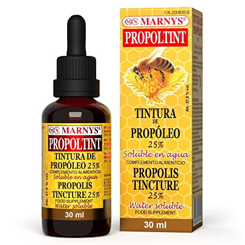 Marnys Propóleo, Tintura de Propóleo, Garantizando Disolución En Agua y Fácil Ingesta o Enjuague, Propoltint, Botella con Pipeta 30 Ml 80 g
