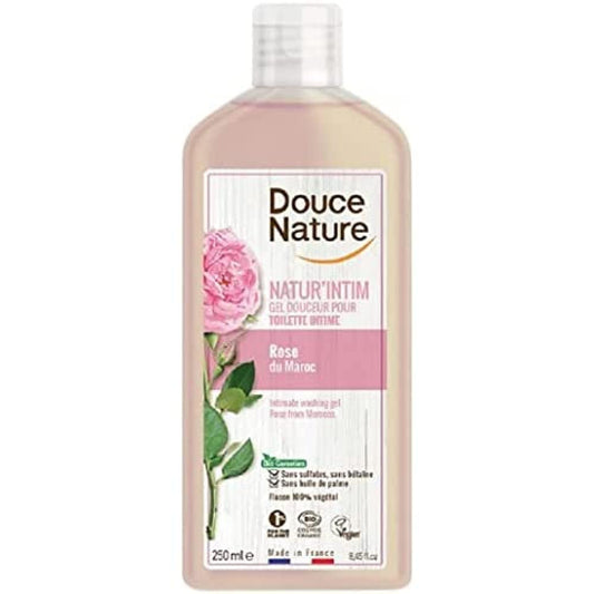 Douce Nature Gel Intimo Agua de Rosas 250ml, Negro, Estandar