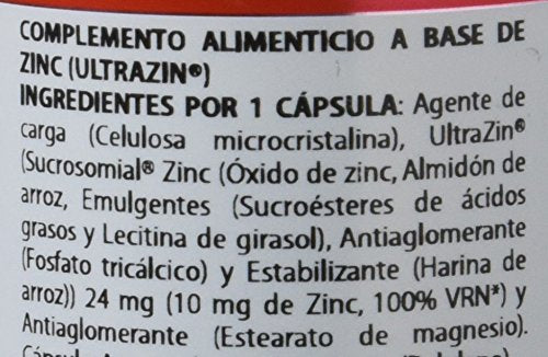 Holomega Zinc Liposomado de Equisalud, 50 cápsulas