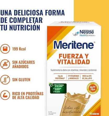 Meritene | Fuerza y Vitalidad | Batidos | Fuerza para tus Músculos, Vitalidad para ti |