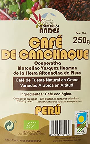 Cafe de Tueste Natural En grano Arábica 250 gr