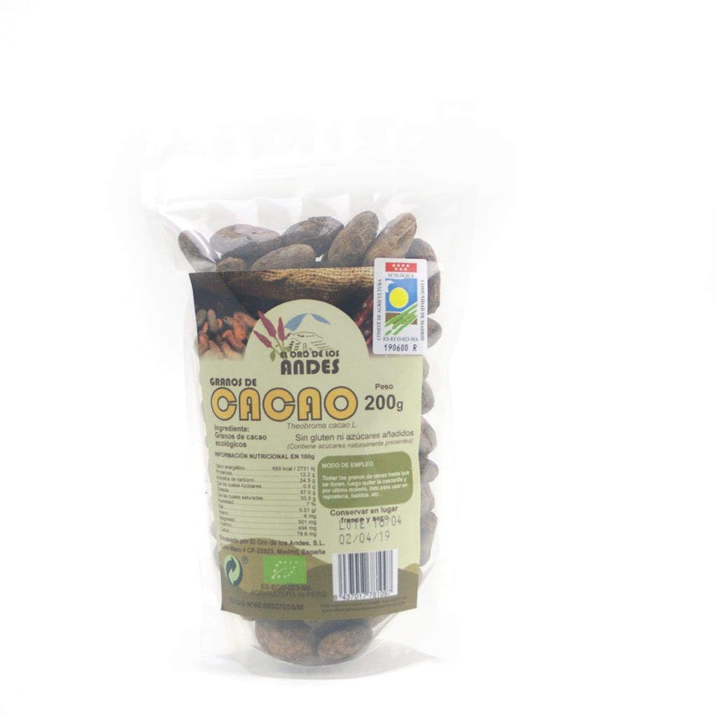 Cacao Criollo En grano 200 gr