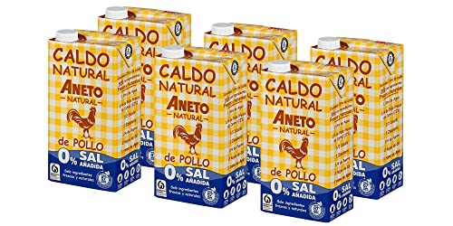 Aneto 100% Natural - Caldo de Carne - caja de 6