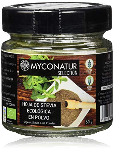 MYCOFOODS Hoja STEVIA EN Polvo, Negro, Estandar