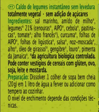 CALDO VERDURAS S. LEVADURA RAPUNZEL 160G