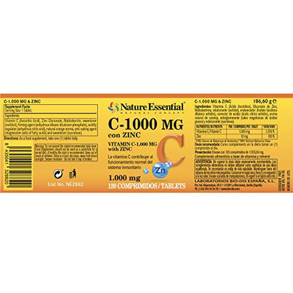 NE_Vitamina C 1000 mg + zinc 10 mg.