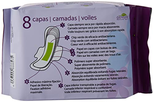 Genuine Compresa De Noche 10Ud. 200 g
