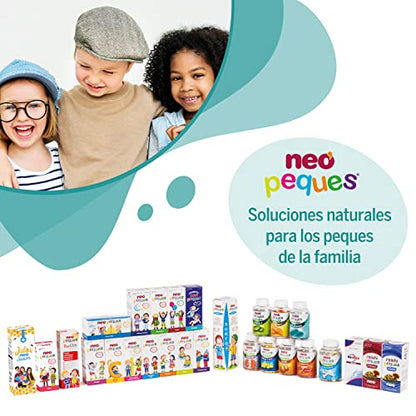 NEO PEQUES Probiotic | 8 Viales | Complemento Alimenticio a Base de Probióticos y Prebióticos | Para Mejora del Bienestar Digestivo en Niños | Sabor Tutti Frutti