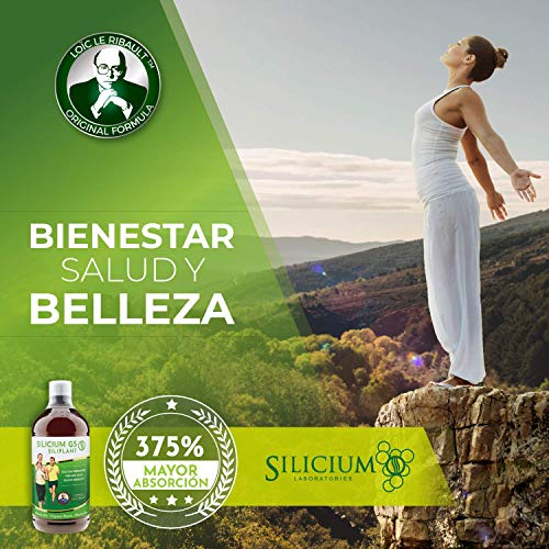 Siliplant Silicio Liquido bebible - Aumenta la Producción de Colageno - Suplemento Huesos Articulaciones Piel Musculos