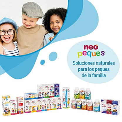 NEO PEQUES | Jarabe Infantil Omega 3 DHA | 150 ml | Ayuda a Mejorar la Concentración | A Base de Omega 3 DHA y Vitaminas | Delicioso Sabor Fresa
