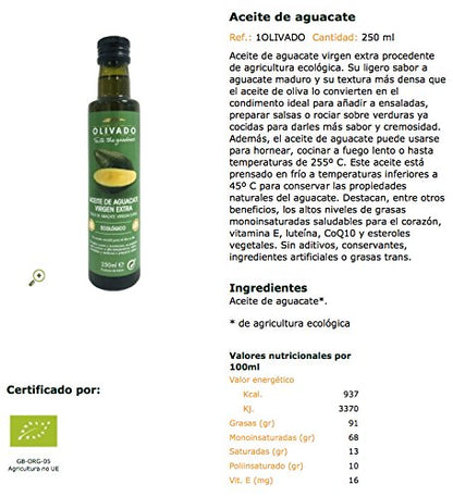 La Finestra Sul Cielo Aceite de Aguacate, 250ml