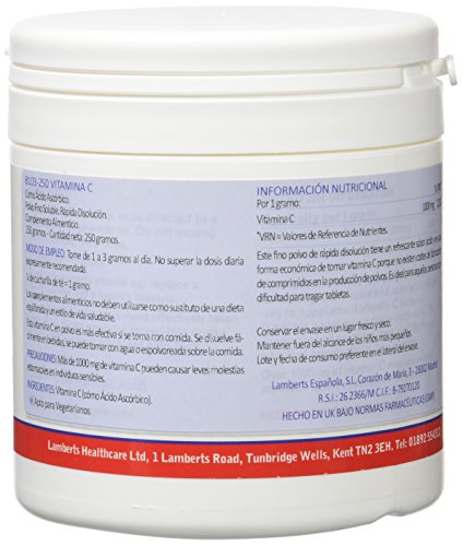 Lamberts Acido Ascórbico Polvo - 250 g