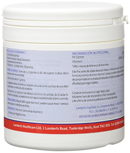 Lamberts Acido Ascórbico Polvo - 250 g