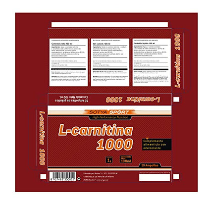 Sotya L-carmitina 1000 10 ampollas de plástico de 10ml