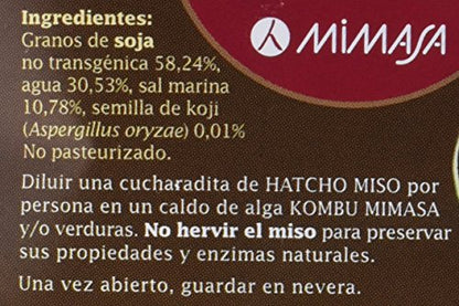 MIMASA HATCHO MISO (CEBADA) 400G NO PASTEURIZADO