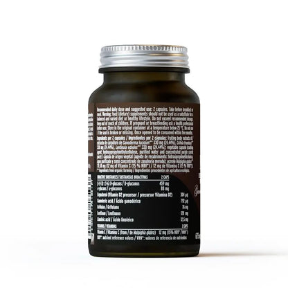 HIFAS DA TERRA - Mico-Mix - Extracto Puro de Reishi, Maitake y Shiitake - Extracto de Hongos - 70 Cápsulas