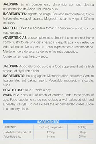 JALUSKIN (ACIDO HIALURONICO PURO 133 mg) 30 Comp, 30