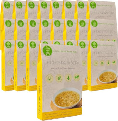 The Konjac Shop - Fideos Konjac Para Sopa 270g | Shirataki Sin Gluten | Bajo En Calorias y Carbohidratos