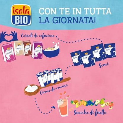 ISOLA BIO - Pack de 6 Unidades de 1 L de Bebida Ecológica Vegetal de Arroz