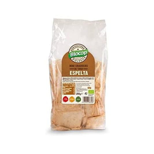 MINI CRACKERS DE TRIGO ESPELTA 250gr. BIO VEGAN