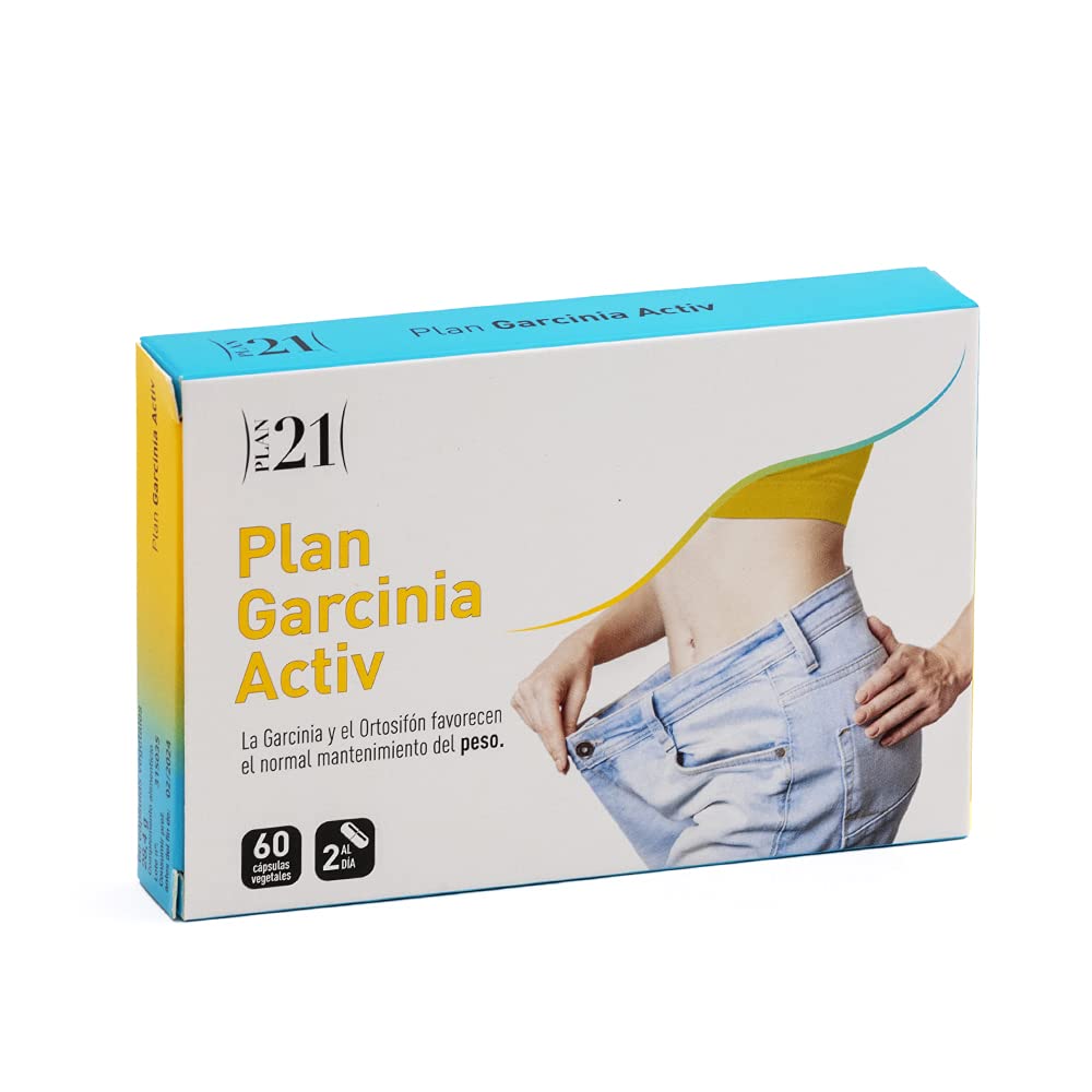 PLAMECA - Plan Garcinia Activ, Favorece el Mantenimiento y el Control de Peso Corporal, Incluye Garcinia, Ortosifón y Cromo, Para Conseguir tus Objetivos Fácilmente, sin Gluten - 60 Cápsulas Vegetales