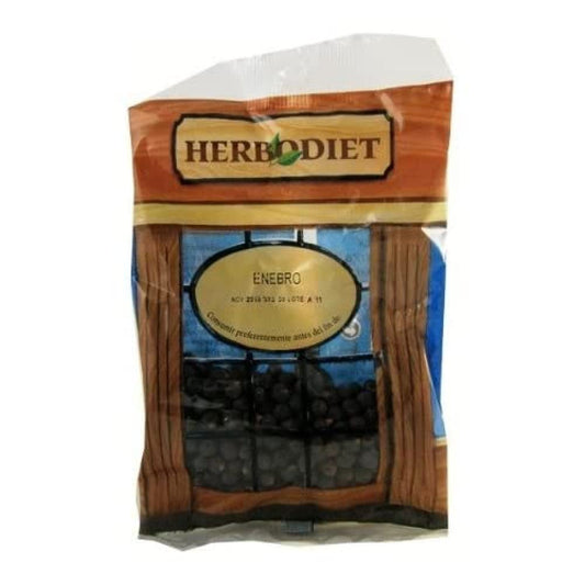 HERBODIET ENEBRO Bayas Bolsa 50 Gramos, Negro, Estandar