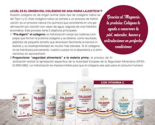 AMLsport - Colágeno con magnesio + VIT C – 20 sticks (sabor fresa). Articulaciones fuertes. Regenerador de tejidos con colágeno hidrolizado tipo 1 y 2. Envase para 20 días de tratamiento.