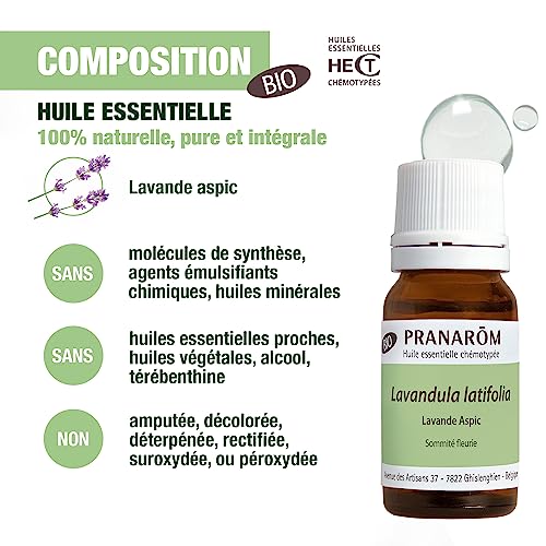 PRANAROM - Lavanda Aspic - Espliego Macho - Aceite esencial quimiotipado