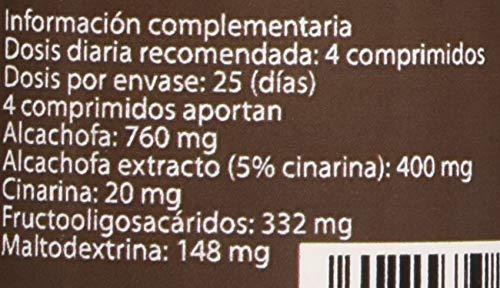 Sotya - Alcachofera 100 comprimidos en Pastilla