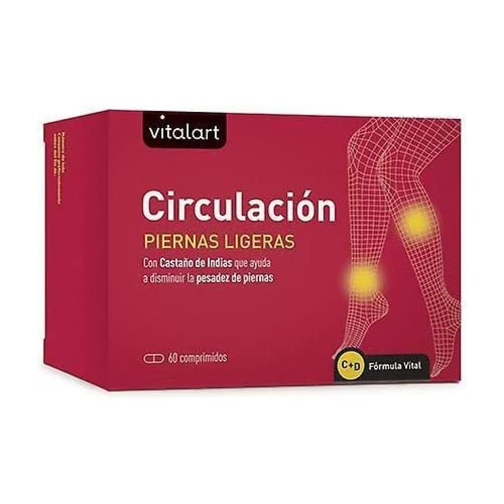 VITALART CIRCULACION piernas Ligeras 60comp, Negro, Normal