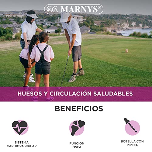 Marnys Vitamina K2-D3 Líquida, Huesos y Circulación Saludables, Botella con Pipeta 30 Ml 80 g