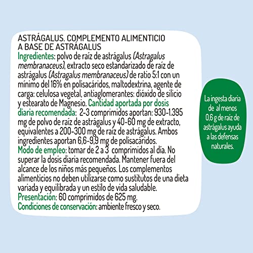 Astragalus 60 comprimidos de 625mg (625mg)