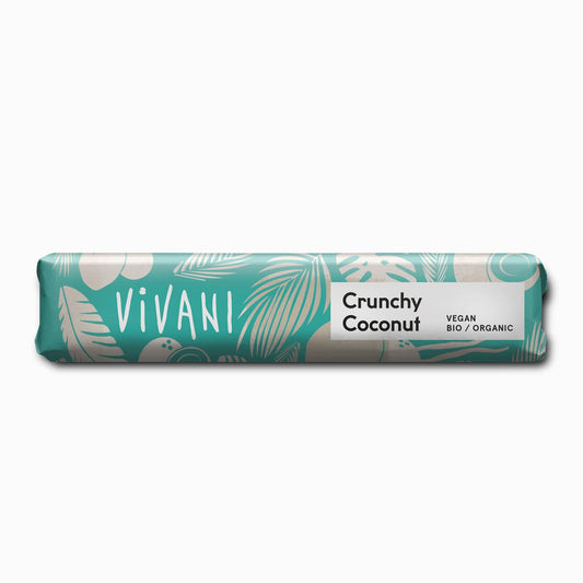 Crunchy Coconut - Barrita de chocolate crujiente con coco - Vivani - 35g