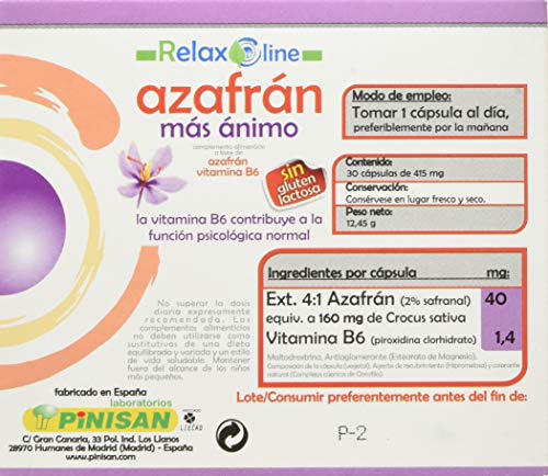 Pinisan Azafrán Más Ánimo - 30 Cápsulas