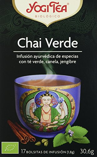 Yogi Tea Infusión de Hierbas Chai Verde - 17 bolsitas