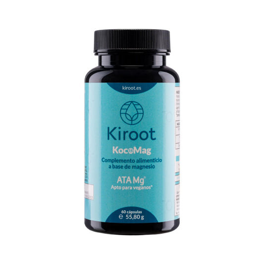Kiroot KocoMag 60 Cápsulas - Complemento Alimenticio para Funcionamiento Normal del Sistema Nervioso y Función Psicológica | Estrés Crónico, Nerviosismo, Ansiedad, Migrañas | Apto para Veganos