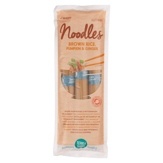 Terra Sana - Noodles arroz integral, calabaza y jengibre - 5849-250gr-Terrasana