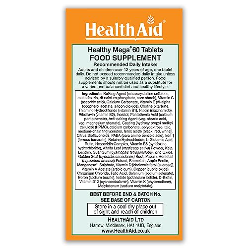 Health Aid Healthy Mega - Prolonged Release, 60 tabletas
