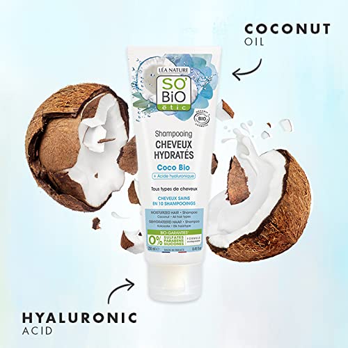 So'bio Etic Shampooing cheveux hydratés coco - Le tube de 250 ml
