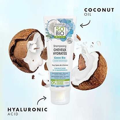 So'bio Etic Shampooing cheveux hydratés coco - Le tube de 250 ml