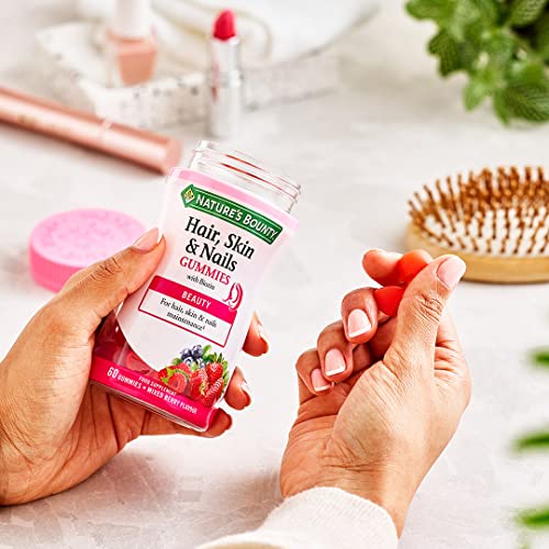 Nature's Bounty Complemento alimenticio para el Pelo, Piel y Uñas Gummies - 60 Unidades