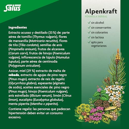Alpenkraft Jarabe Herbal  250 ml   Defensas y Vías respiratorias