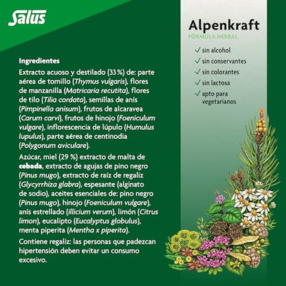 Alpenkraft Jarabe Herbal  250 ml   Defensas y Vías respiratorias