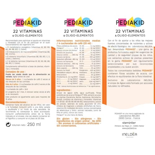 PEDIAKID- 22 Vitaminas y Oligoelementos