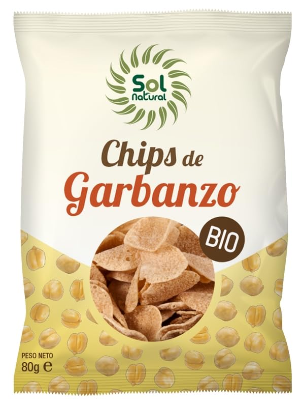 SOLNATURAL Chips DE GARBANZO Bio 80 g, No aplicable