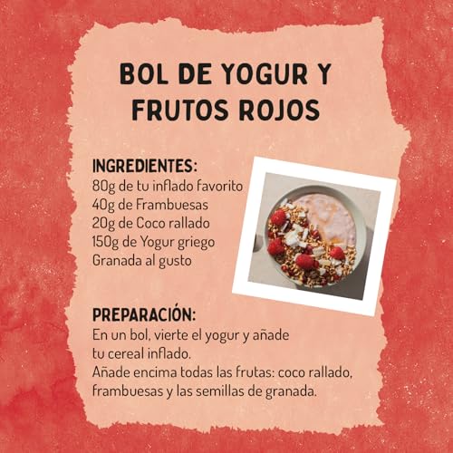 El Granero Integral - Quinoa Hinchada - 250 g - Rico en Vitaminas, Minerales y Fibra - Propiedades Hidratantes y Antioxidantes - Fuente de Energía - Ideal para Desayunos - Apta para Veganos