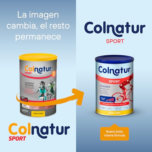 Colnatur Sport Limón | 350g | Colágeno con Magnesio, Zinc y Vitamina C para Músculos, Huesos y Articulaciones