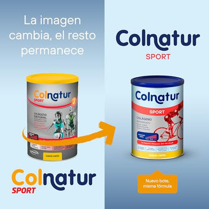 Colnatur Sport Limón | 350g | Colágeno con Magnesio, Zinc y Vitamina C para Músculos, Huesos y Articulaciones
