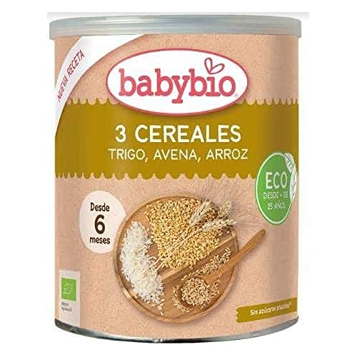 Babybio - 3 Cereales Nature - 220 G - Desde 6 Meses - Bio